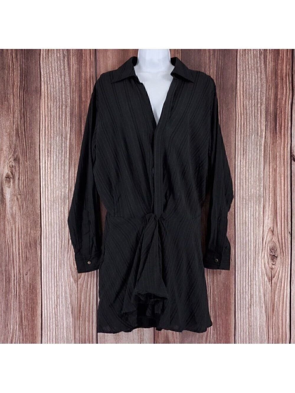NWT Free People Womens Size XS Tara Twist Mini Dress Black OB1323648 $128
